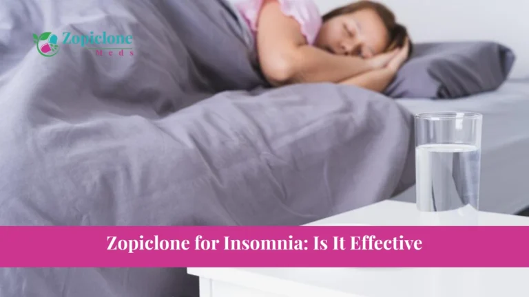 Zopiclone for Insomnia: Is It Effective