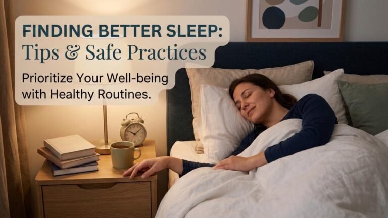 Woman sleeping peacefully in bed as part of a healthy nighttime routine