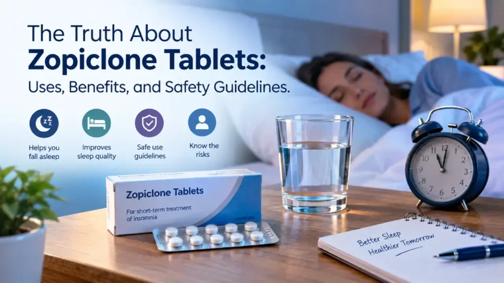 Zopiclone Tablets uses, benefits, and safety guidelines for insomnia